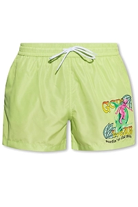 Gcds Graphic-Printed Drawstring Swim Shorts