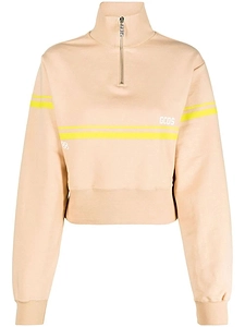 Gcds Half-Zipped High Neck Sweatshirt