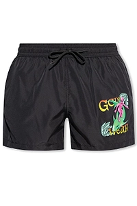 Gcds Graphic-Printed Drawstring Swim Shorts