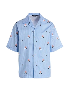 Gcds Graphic Printed Short Sleeved Shirt