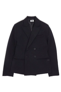 Gcds Kids Double Breasted Long Sleeved Blazer