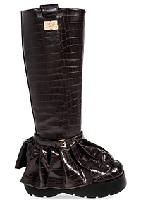 Ganni Kat Embossed High Boots