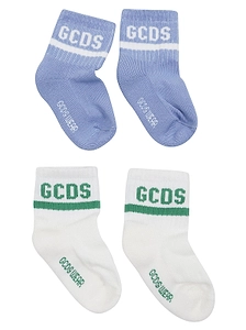 Gcds Kids Logo Intarsia Socks