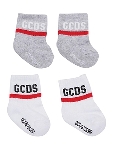 Gcds Kids Logo Intarsia Socks