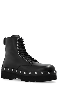 Furla Studded Lace-Up Boots