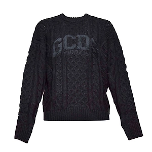 Gcds Logo Braids Knitted Jumper