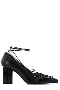 Ganni Lace Up Butterfly High Pumps