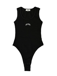 Gcds Logo Embroidered Sleeveless Knitted Top