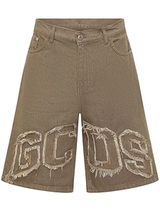 Gcds Logo Lounge Denim Shorts