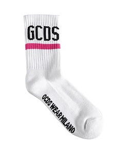 Gcds Logo Intarsia Ribbed Socks