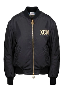Logo Print Bomber Jacket