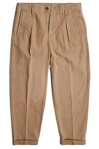 Pleated Chino Relaxed Tapered Pants