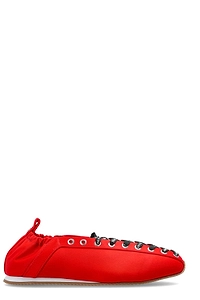 Ganni Logo-Lace Low-Top Sneakers