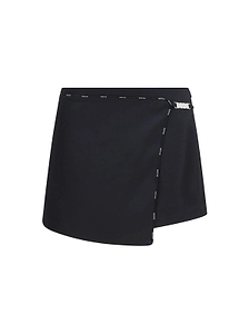 Gcds Logo-Trim Wrap Mini Skort