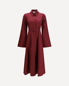 Gabriela Hearst Carmina Belted Maxi Dress