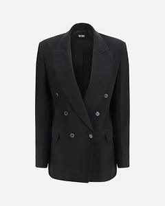 Gcds Peak-Lapel Double-Breasted Blazer