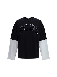Gcds Over Layered Logo Long-Sleeve T-Shirt