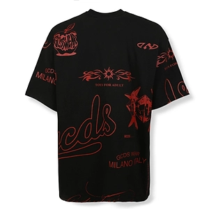 Gcds Oversized All-Over Print T-Shirt