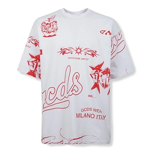 Gcds Oversized All-Over Print T-Shirt