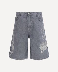 Gcds Riders Baggy Printed Shorts