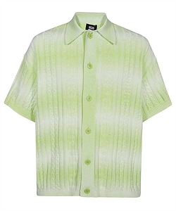 Gcds Short-Sleeve Button Knitted Top