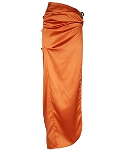 Gcds Slit-Detailed Pleated Maxi Skirt