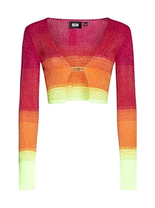 Gcds Striped Knitted Cardigan