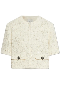 Gestuz Gzchanaya Cropped Embellished Cardigan