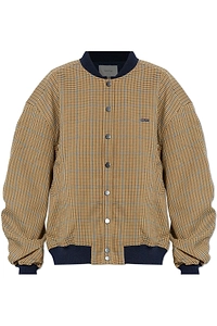 Gestuz Gzchicca Checked Bomber Jacket