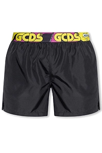 Gcds X Spongebob Logo Waistband Swim Shorts
