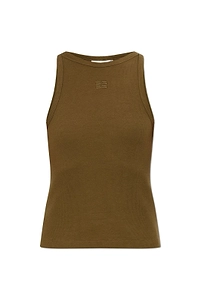 Gzdrew Ribbed Logo Tank Top