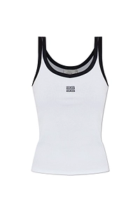 Gzdrew Logo Embroidered Tank Top