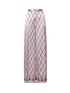 Genny Geometric Wide-Leg Pants