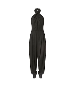 Genny Halterneck Open-Back Jumpsuit