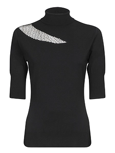 Genny Mesh Rhinestone Knitwear