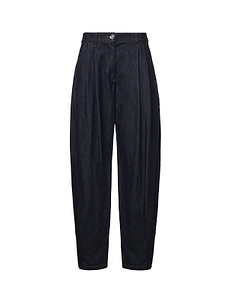 Genny Pleated High-Waist Jeans