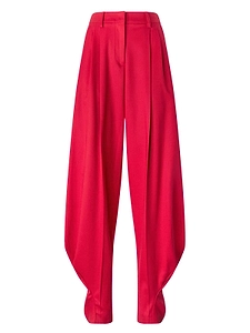 Genny Pleated High-Waist Suit