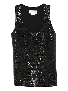 Sequined Sleeveless Top