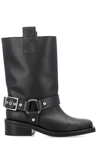 Ganni Mid Shaft Biker Boots