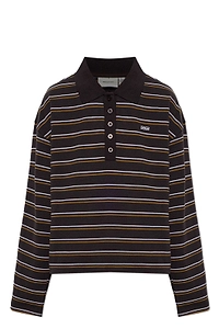 Gzpilova Striped Polo Top