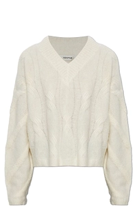 Gestuz Gzsida Cable V-Neck Knitted Sweater