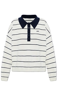 Gestuz Gztaige Striped Polo Knitted Top