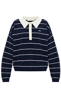 Gestuz Gztaige Striped Polo Knitted Top