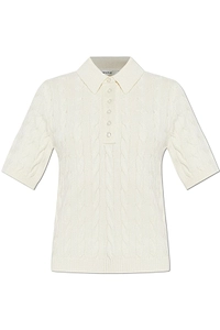 Gestuz Gzthilla Cable-Knit Polo Top