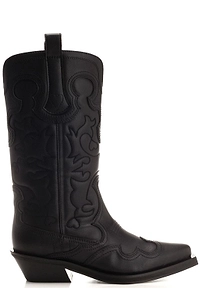Ganni Pointed Toe Western Boot