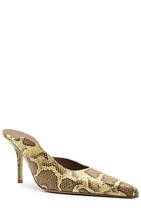 Gia Borghini Snake Print Mules