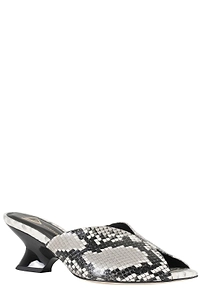 Giampaolo Viozzi Sculpted Heel Mules Sandals