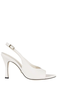 Giampaolo Viozzi Slingback Peep-Toe Heeled Sandals