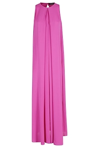 Anka Pleated Long Dress