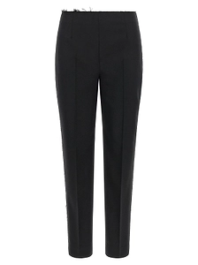 Lea Frayed Straight Pants